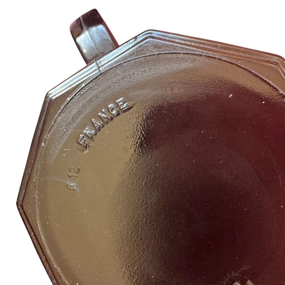 Arcoroc Octime Mugs Black Set 6 Tempered Glass Octagonal Made in France Coffee - Picture 6 of 7